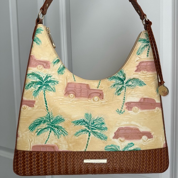 Brahmin Tabitha Shoulder Bag Honey Brown Copa Cabana Leather